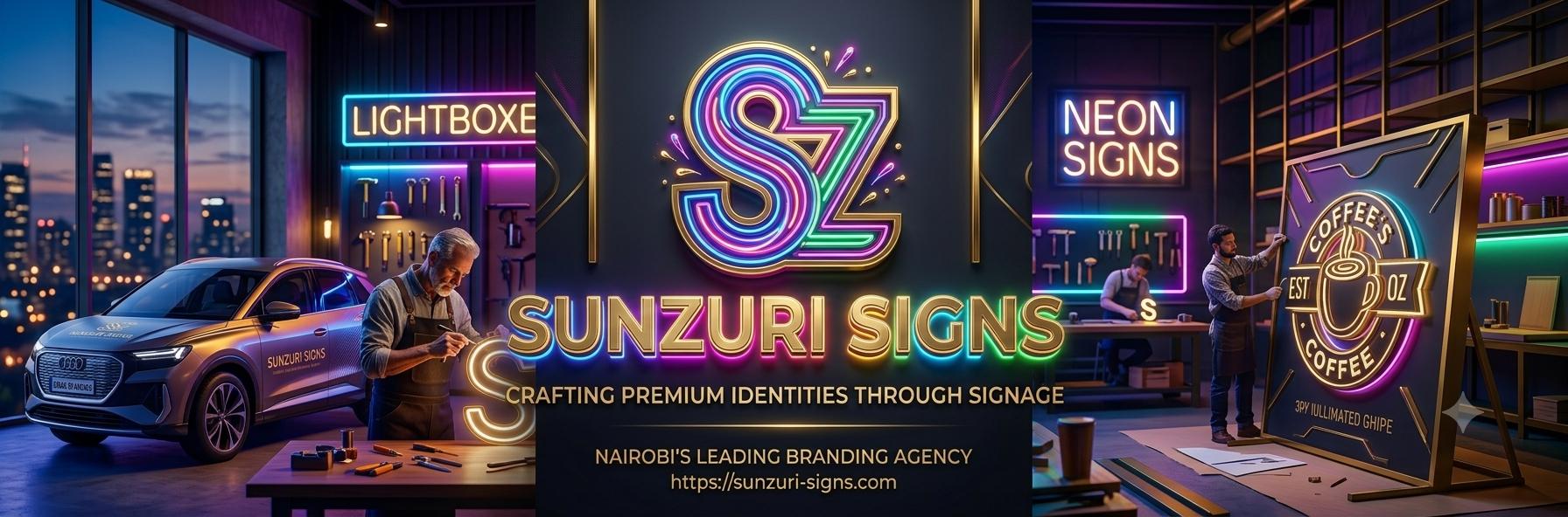 Sunzuri Signs Hero Banner